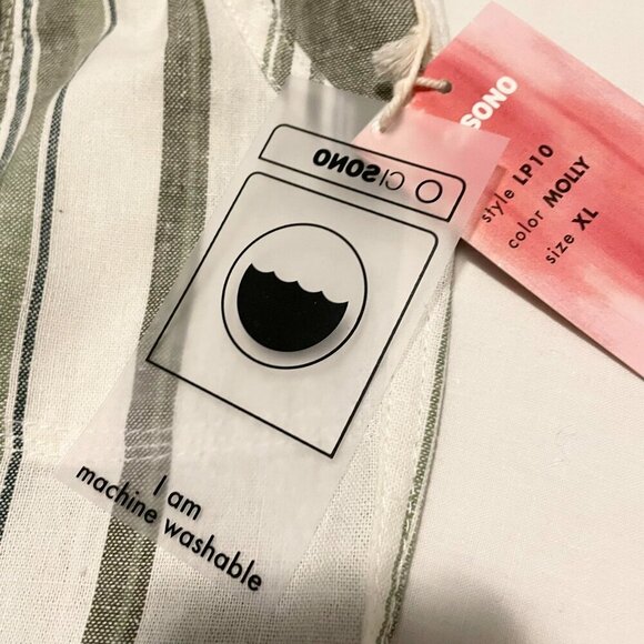 Ci Sono Linen Collection Striped Pants Womens Size XL - Picture 3 of 16